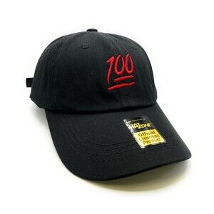 100 Emoji Dad Hat (Black)